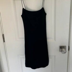 Black mini dress